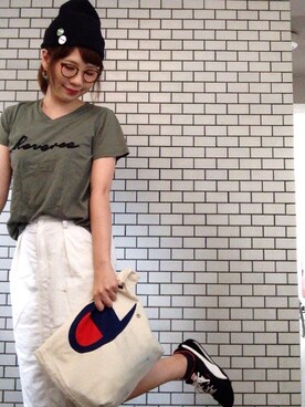 Kyu◡̈⃝⋆*さん（レディース・165cm）の夏コーディネート