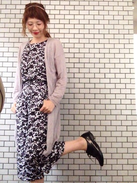 「archives（アルシーヴ）のアイテム（オールインワン・サロペット）」を使った、Kyu◡̈⃝⋆*さん（レディース・165cm）の秋コーディネート