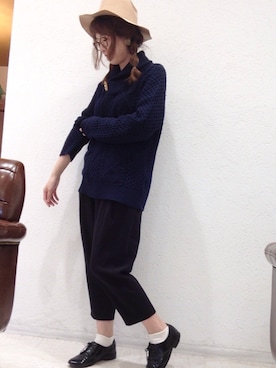 Kyu◡̈⃝⋆*さん（レディース・165cm）の秋コーディネート