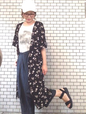 Kyu◡̈⃝⋆*さん（レディース・165cm）の夏コーディネート