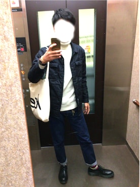 「PROJECT SR'ES（プロジェクトエスアールエス）のアイテム（アクセサリー）」を使った、やーさん（メンズ・171cm）の秋コーディネート