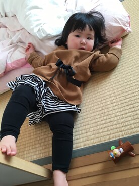 はんなこさん(キッズ・70cm)の秋コーディネート