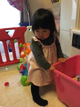 「アイスクリーム」｜「アイテム（その他）」を使った、はんなこさん（キッズ・70cm）の冬コーディネート