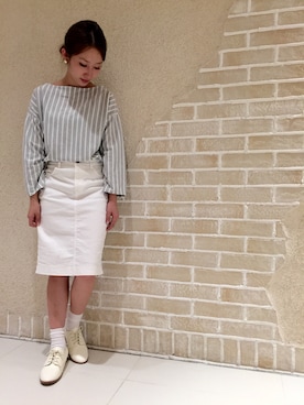 「アイテム（レッグウェア）」を使った、M.Iさん（レディース・152cm）の春コーディネート