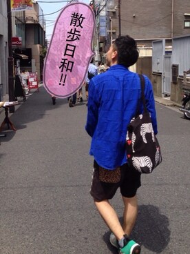 むつっこさん（メンズ・165cm）の夏コーディネート