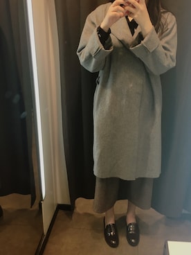 「Acne Studios（アクネストゥディオズ）のアイテム（ダウンジャケット/コート）」を使った、圆酱さん（レディース・168cm）の春コーディネート