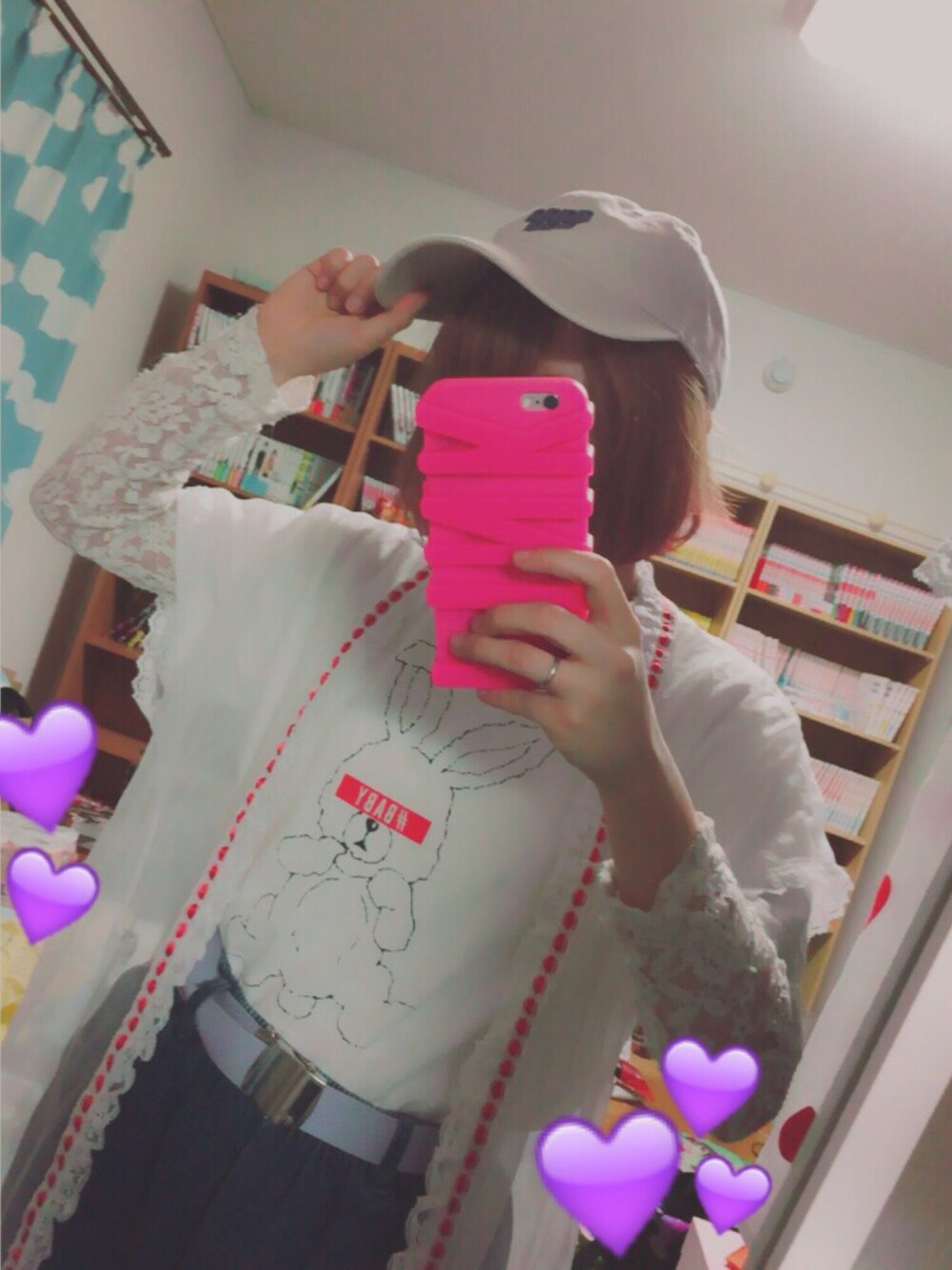 「パンツスタイル、Tシャツ、ラフ、code、ootd、デニム」｜「WEGOのアイテム（Tシャツ/カットソー、ホワイト系）」を使った、ちぃちゃんさん（レディース・141cm）の夏コーディネートの1枚目の写真