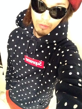 「VOO（ヴォー）のアイテム（ハンチング/ベレー帽）」を使った、浜田さん（メンズ・187cm）の春コーディネート