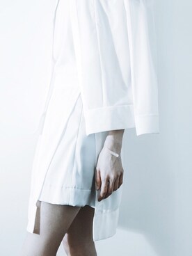 「skirt」｜「アイテム（ノーカラージャケット）」を使った、Cさん（レディース・160cm）の秋コーディネート
