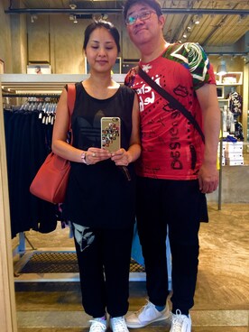 「Desigual（デシグアル）のアイテム（Tシャツ/カットソー）」を使った、dictoさん（メンズ・180cm）の春コーディネート