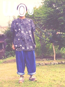 「e.r.g*（イーアールジー）のアイテム（パンツ）」を使った、葉さん（レディース・145cm）の夏コーディネート