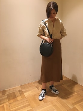 Miho Iijimaさん（レディース・166cm）の秋コーディネート