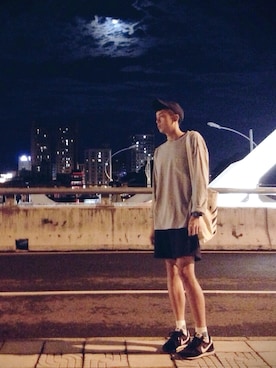 「Provocateur /// 煽動者（プログォケイター）のアイテム」を使った、蔚さん（メンズ・180cm）の夏コーディネート