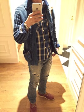 まっきんとっしゅさん（メンズ・173cm）の冬コーディネート