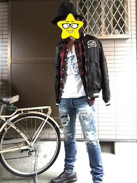 まっきんとっしゅさん(メンズ・173cm)の春コーディネート