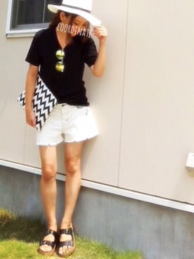 「Jeffrey Campbell（ジェフリーキャンベル）のJEFFREY CAMPBELL　2ストラップジュートサンダル/BCJ/C 2ST JUTE SNDL40◆（サンダル）」を使った、*YUKI♡*さん（レディース・159cm）の夏コーディネート