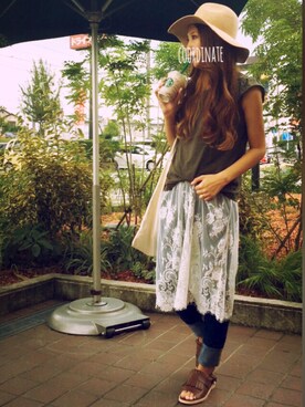 「TODAYFUL（トゥデイフル）のVintageトートバッグ（トートバッグ）」を使った、*YUKI♡*さん（レディース・159cm）の秋コーディネート