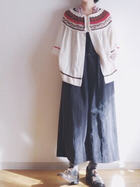 「Peroto（ペロト）のアイテム」を使った、シモさん（レディース・155cm）の秋コーディネート