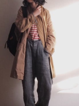 「Vlas Blomme（ヴラスブラム）のアイテム」を使った、シモさん（レディース・155cm）の冬コーディネート