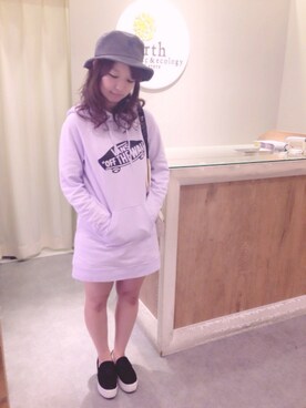 「Champion（チャンピオン）のアイテム（ハンチング/ベレー帽）」を使った、shiiiiiさん（レディース・159cm）の秋コーディネート