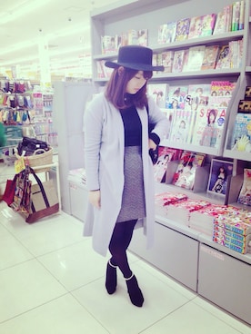 「one way（ワンウェイ）のアイテム（その他シューズ）」を使った、shiiiiiさん（レディース・159cm）の冬コーディネート