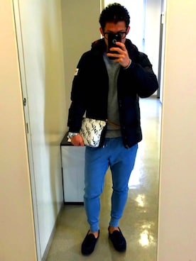 「TETE HOMME（テットオム）のアイテム（シューズ）」を使った、keisukeさん（メンズ・166cm）の冬コーディネート
