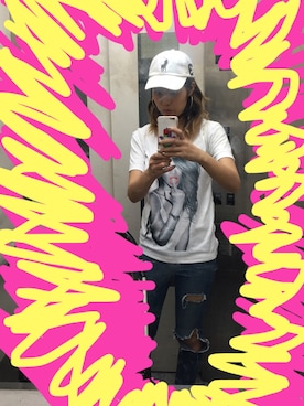 「POLO RALPH LAUREN（ポロ ラルフ ローレン）のアイテム（キャップ、ホワイト系）」を使った、miiii✯さん（レディース・167cm）の春コーディネート