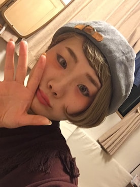 「ベレー帽風」｜みくるくるくるさん（レディース・162cm）の秋コーディネート