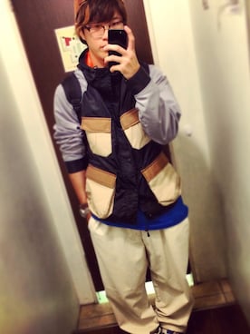 「SWAGGER（スワッガー）のアイテム（マウンテンパーカー）」を使った、ハギさん（メンズ・173cm）の秋コーディネート