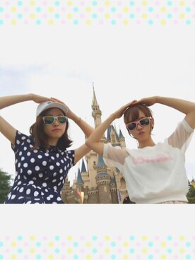 「TDL」｜「アイテム（ワンピース/ドレス）」を使った、まゆこさん（レディース・167cm）の夏コーディネート