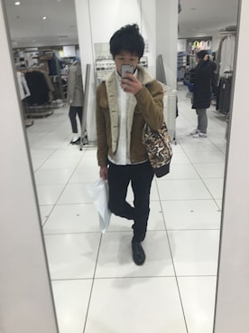 「Lee（リー）のBOA STORM RIDER CORDUROY（Other outerwear、ブラウン系）」を使った、netuさん（メンズ・165cm）の冬コーディネート