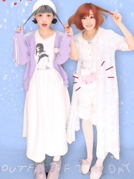 「keisuke kanda（ケイスケカンダ）のアイテム（Tシャツ/カットソー）」を使った、ののさん（レディース・153cm）の秋コーディネート