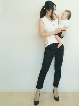 「Dude（デュード）のアイテム」を使った、Eri Satoさん（レディース・168cm）の秋コーディネート