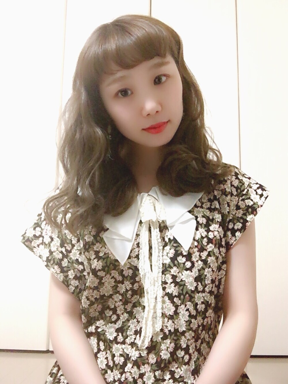 「春コーデ、ピンクハウス、古着、ラクチンコーデ」｜「PINK HOUSEのアイテム（ワンピース、ピンク系）」を使った、SERORIさん（レディース・152cm）の春コーディネートの1枚目の写真