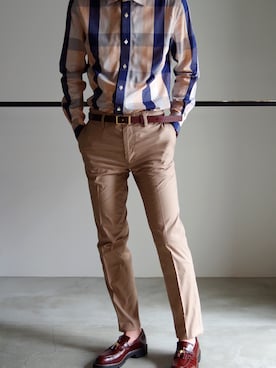 「RAINMAKER（レインメーカー）のアイテム（シューズ）」を使った、濱ノ上さん（メンズ・181cm）の冬コーディネート
