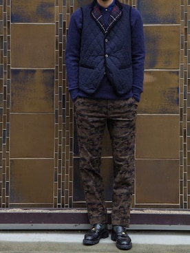 「RAINMAKER（レインメーカー）のアイテム（シューズ）」を使った、濱ノ上さん（メンズ・181cm）の秋コーディネート