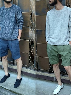 「RAINMAKER（レインメーカー）のアイテム（シューズ）」を使った、濱ノ上さん（メンズ・181cm）の春コーディネート