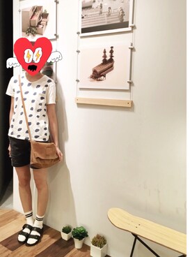 「Jack Willsのアイテム（バッグ）」を使った、JWさん（レディース・170cm）の夏コーディネート