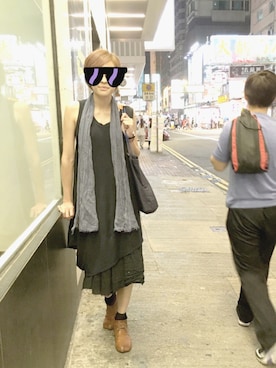 「ro（ロー）のアイテム（バッグ）」を使った、JWさん（レディース・170cm）の秋コーディネート