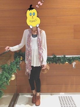 「Jack Willsのアイテム（バッグ）」を使った、JWさん（レディース・170cm）の冬コーディネート