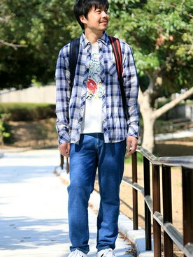 「チチカカ」｜マサさんさん（メンズ・178cm）の春コーディネート