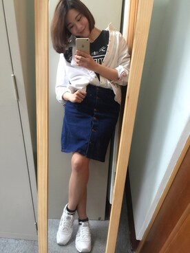 「Gozo（ゴソ）のアイテム（トップス）」を使った、coneyさん（レディース・165cm）の春コーディネート