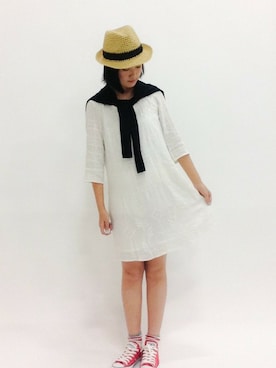 「pas de calais（パドカレ）のアイテム」を使った、ゆえんさん（レディース・162cm）の春コーディネート