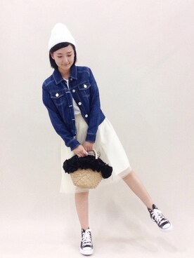 「EDDY GRACE（エディグレース）のアイテム」を使った、ゆえんさん（レディース・162cm）の春コーディネート