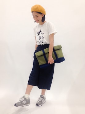 「PROJECT SR'ES（プロジェクトエスアールエス）のアイテム（バッグ）」を使った、ゆえんさん（レディース・162cm）の春コーディネート