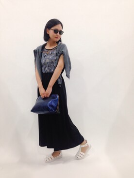 「Salon de la Trinite'/D'issy（サロン デュ ラ トリニーテ/ディッシー）のアイテム（バッグ）」を使った、ゆえんさん（レディース・162cm）の春コーディネート