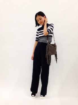 「UNITED ARROWS（ユナイテッドアローズ）のアイテム」を使った、ゆえんさん（レディース・162cm）の春コーディネート