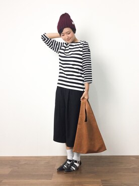 「Another Edition（アナザーエディション）のアイテム（シューズ）」を使った、ゆえんさん（レディース・162cm）の夏コーディネート