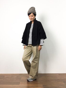 「JOURNAL STANDARD LUXE（ジャーナルスタンダード　ラックス）のアイテム（ノーカラージャケット）」を使った、ゆえんさん（レディース・162cm）の秋コーディネート