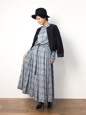 「Another Edition（アナザーエディション）のアイテム（MA-1）」を使った、ゆえんさん（レディース・162cm）の秋コーディネート